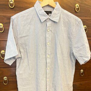 Banana Republic Men's Linen Blend Short Sleeve Button Down Size Small
